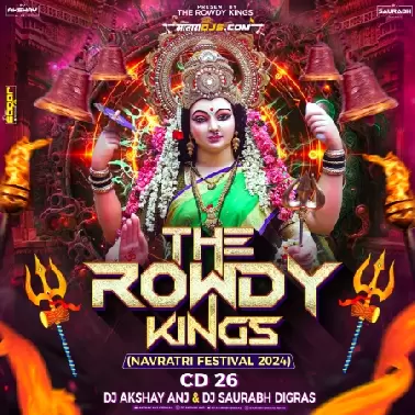 Trending Nonstop Garba 2024   The Rowdy Style   Dj AKshay ANJ & Dj Saurabh Digras